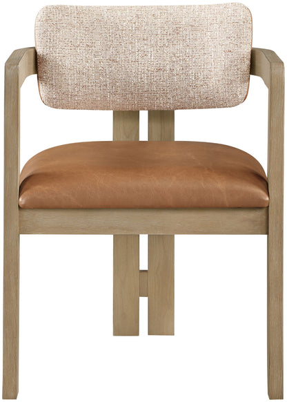 Ravina - Upholstered Dining Chair With Stained Natural Base (Set of 2)