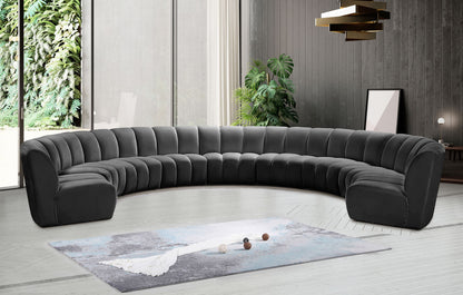 Infinity - 9 Piece Velvet Modular Sectional