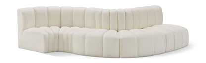 Arc - Faux Leather 5 Piece Modular Sofa