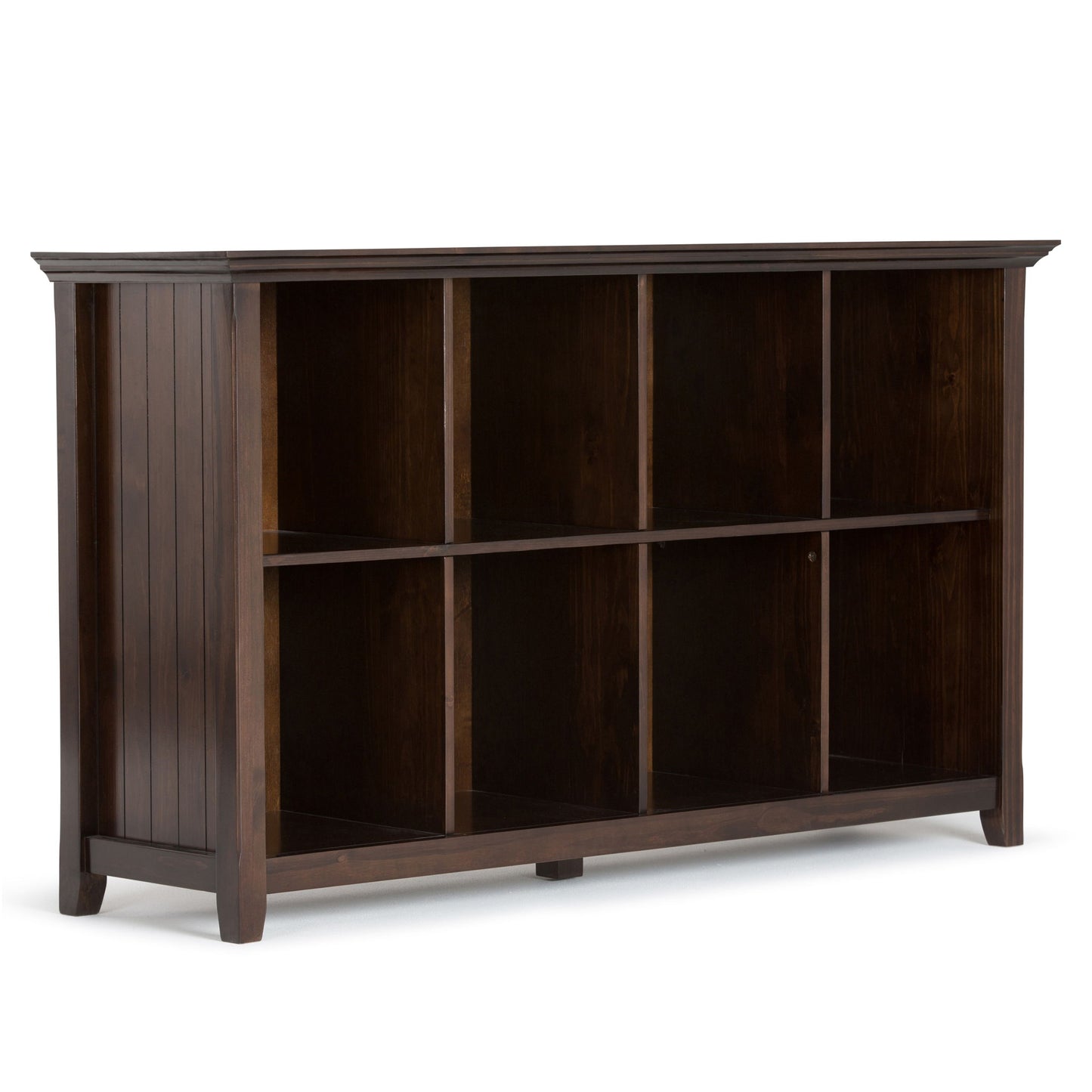 Acadian - 8 Cube Storage Sofa Table - Brunette Brown