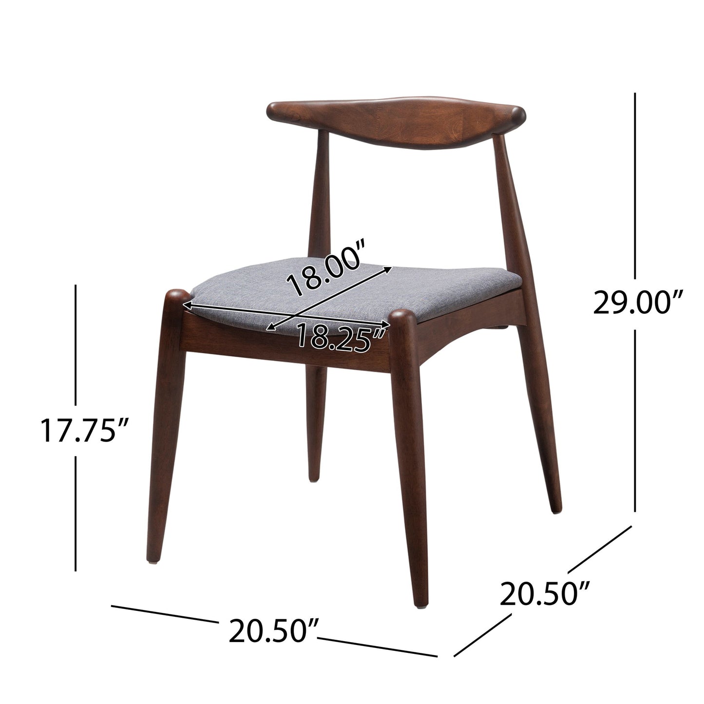 Candescent - Dining Chair With Curved Back (Set of 2)