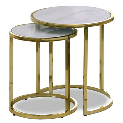 Massimo - End Table - Gold