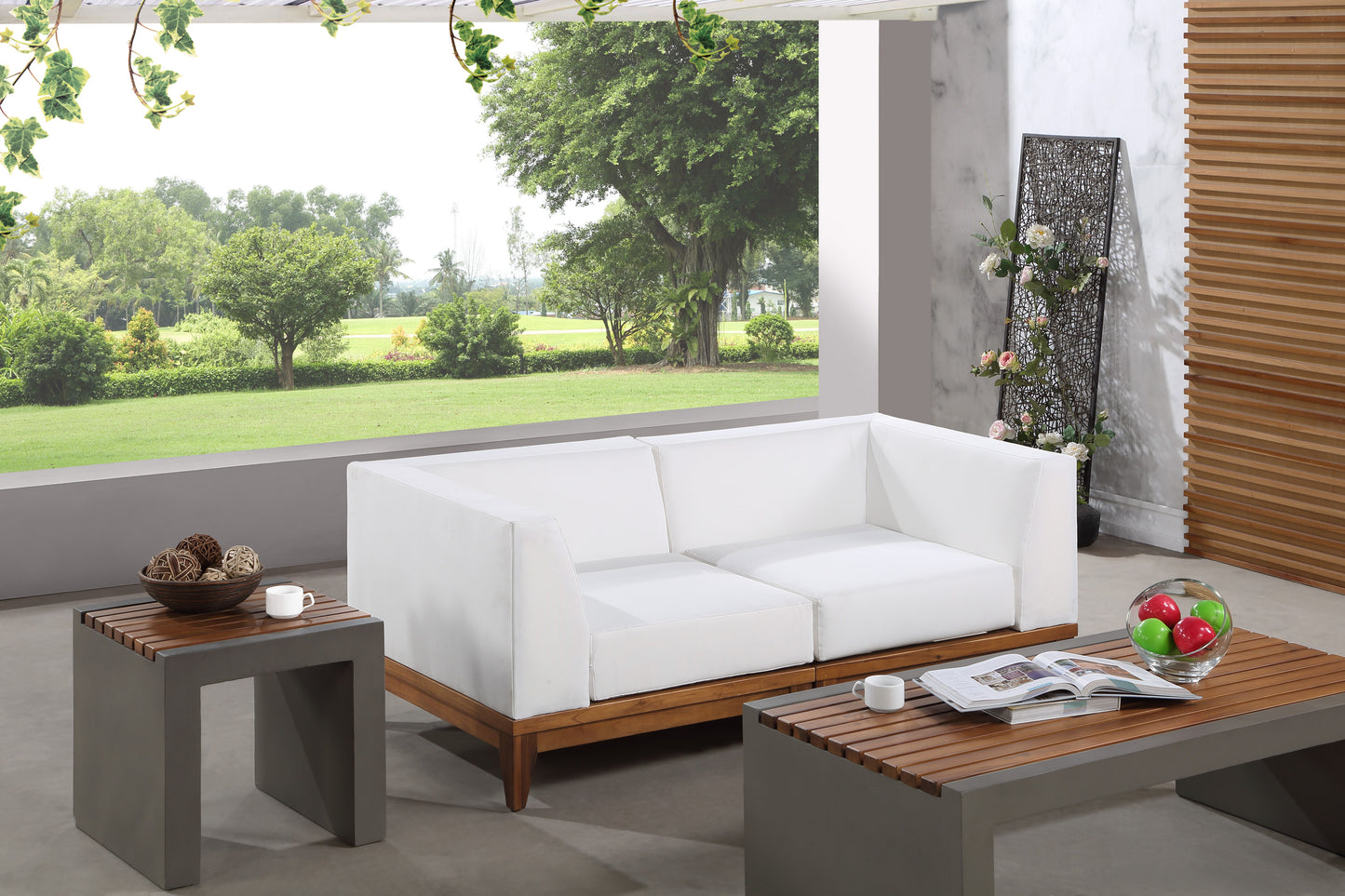 Rio - 2 Piece Modular Sofa - Off White