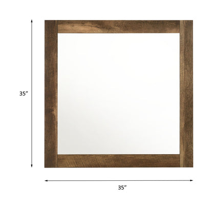 Morales - Mirror - Rustic Oak