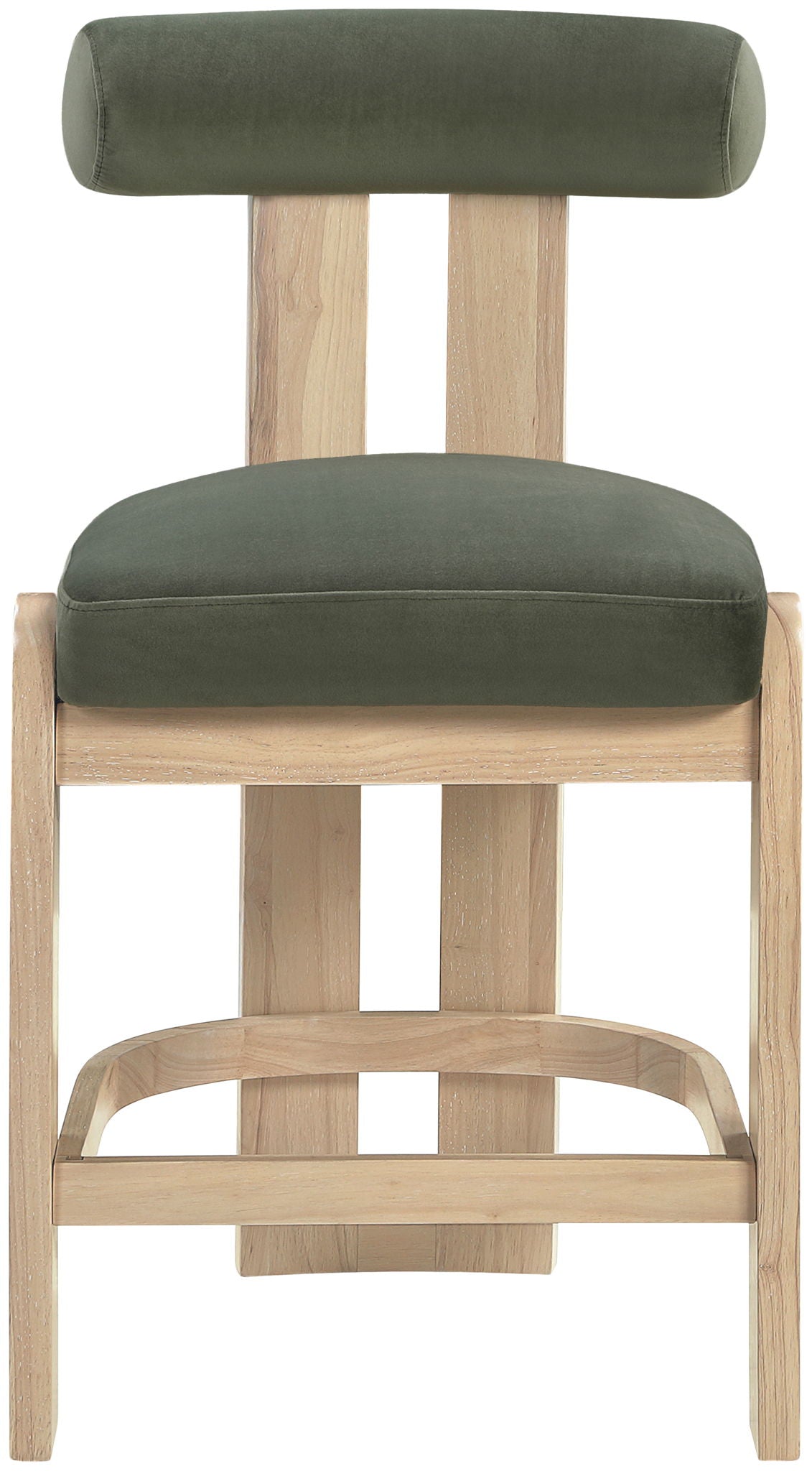 Arienzo - Velvet Performance Fabric Upholstered Counter Stool (Set of 2)