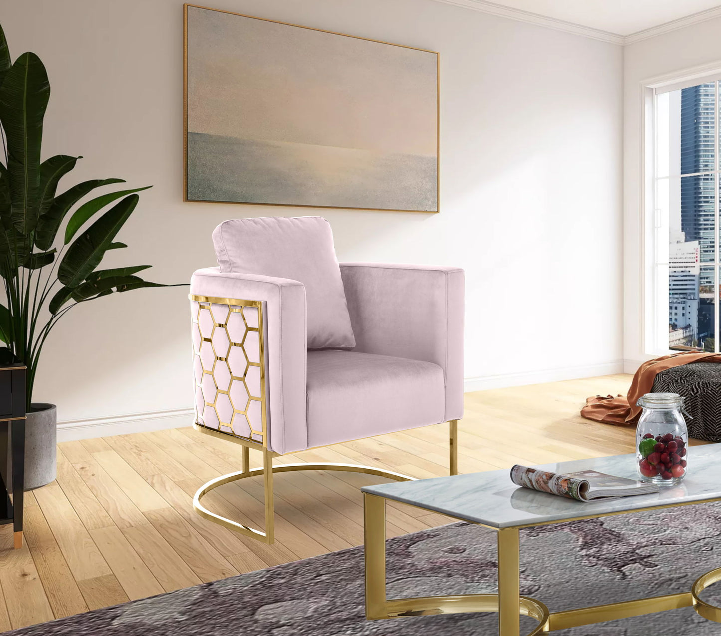 Casa - Chair with Gold Legs