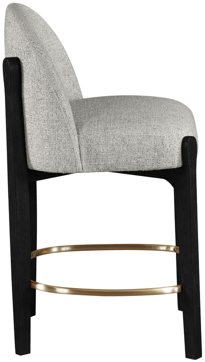 Torino - Counter Stool With Brushed Black Base
