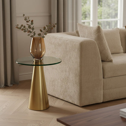 Glassimo - End Table - Gold