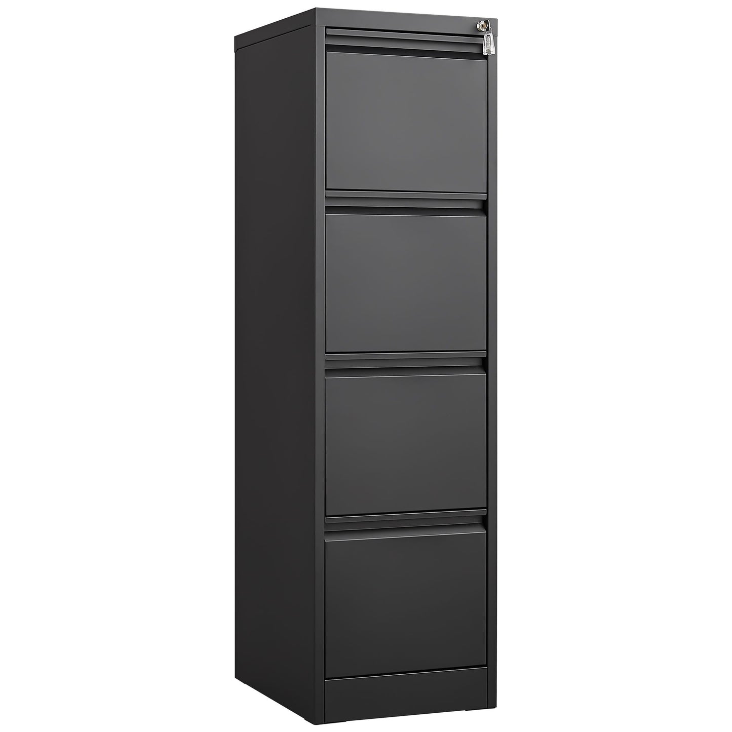 Durable Metal 3 Drawer File Cabinet With Lock For Office Storage