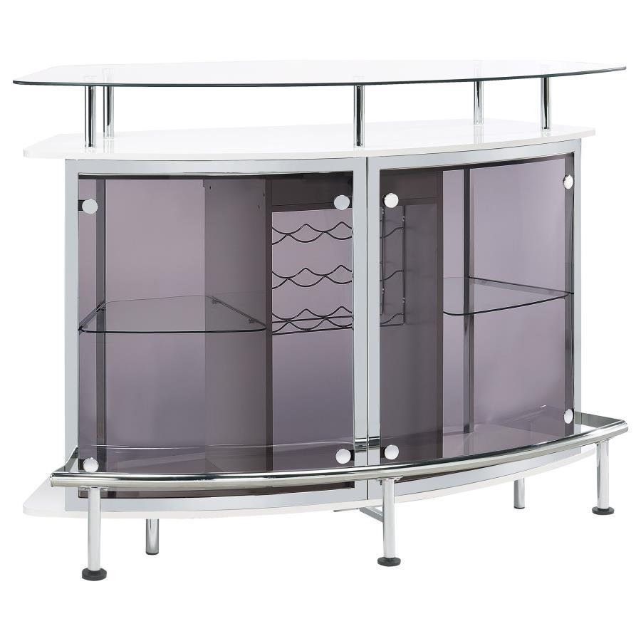 Gideon - Glass & Top/bottom Panel, Box 2 of 2 - White High Gloss