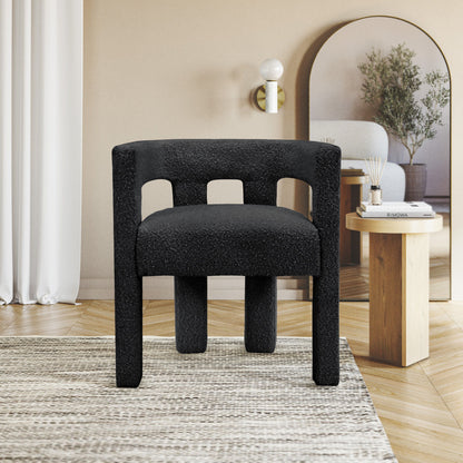 Athena - Boucle Fabric Dining Chair