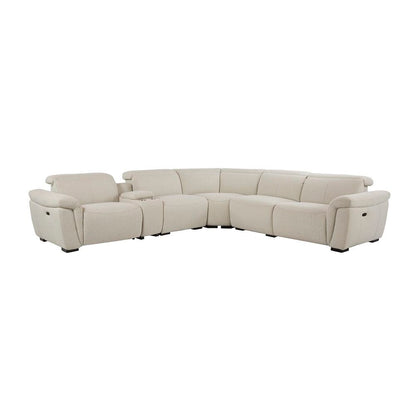 Dayana - Power Motion Sectional Sofa - Beige Boucle