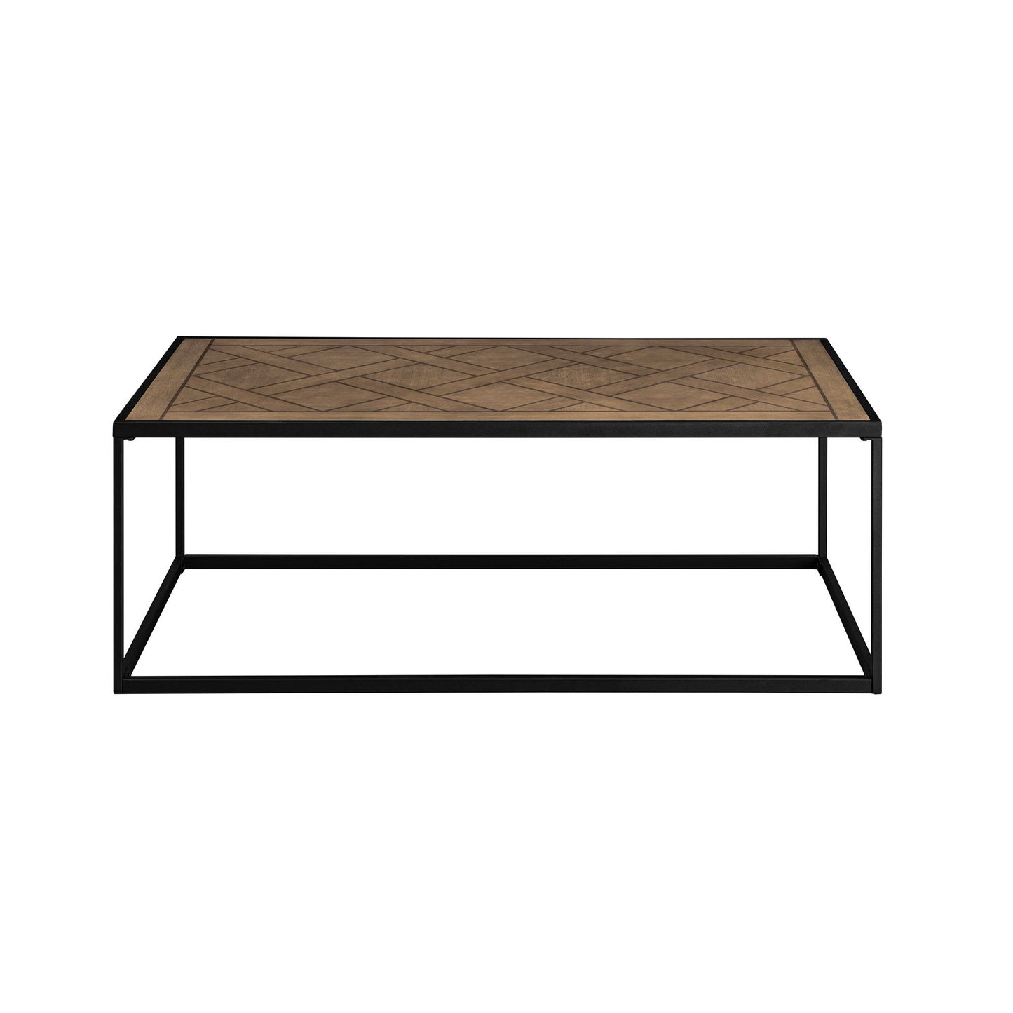 Decorative Parquet Top Rectangle Coffee Table - Parquet Veneer