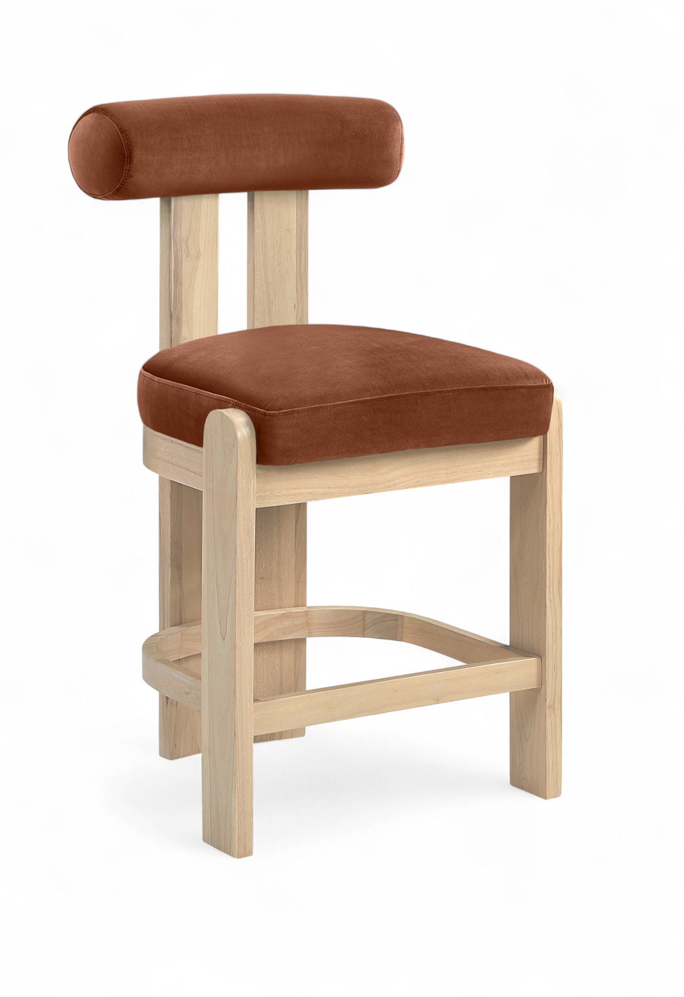 Arienzo - Velvet Performance Fabric Upholstered Counter Stool (Set of 2)