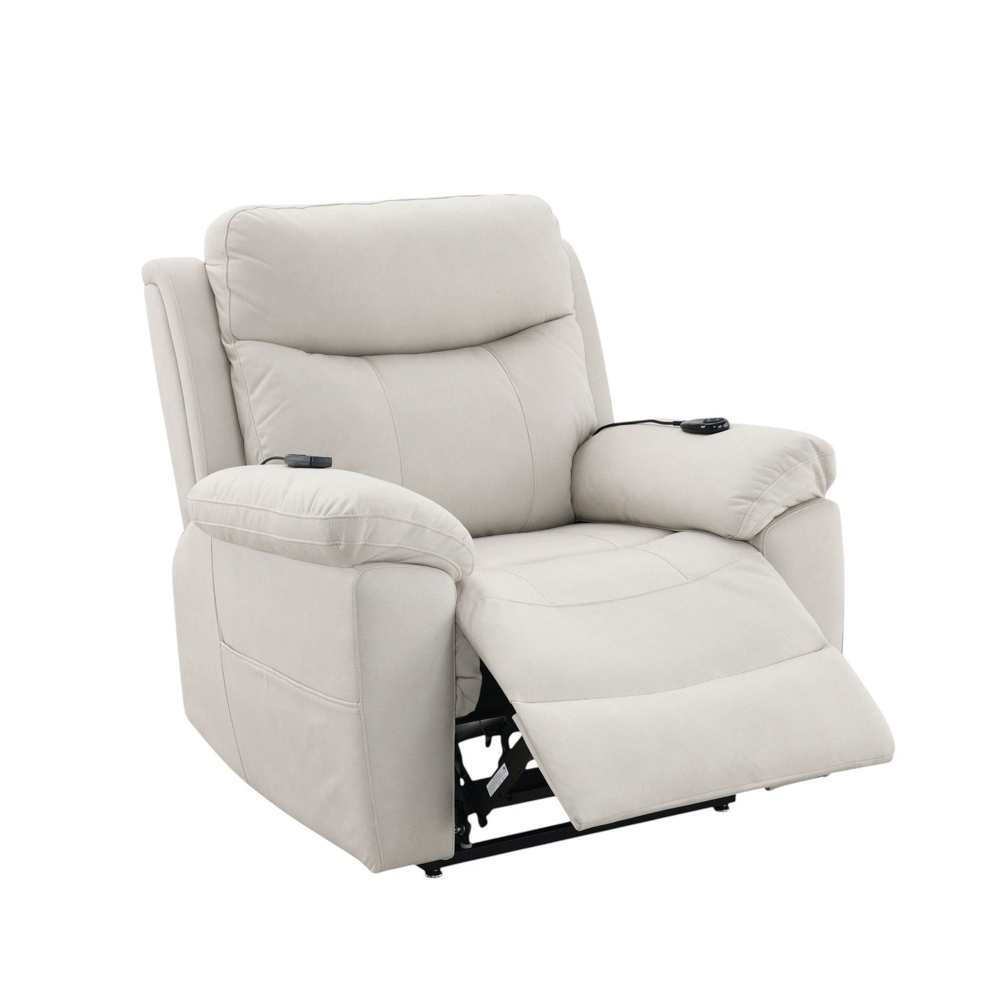 Chriki - Polished Power Motion Recliner With Lift Heating Massage Chair