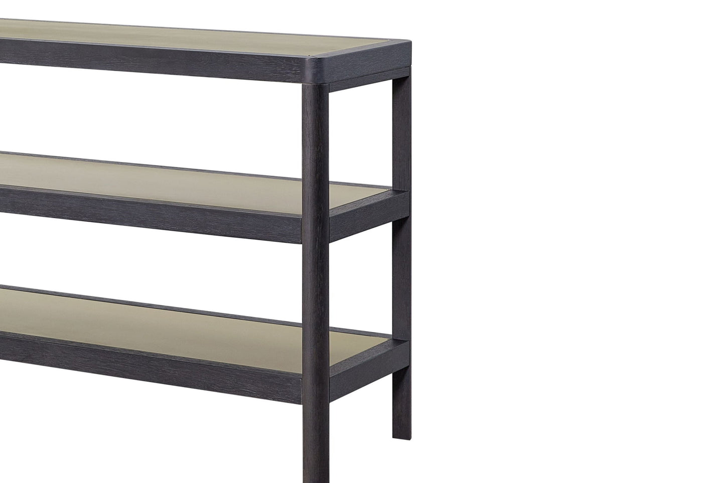 Console Table With Insets - Black