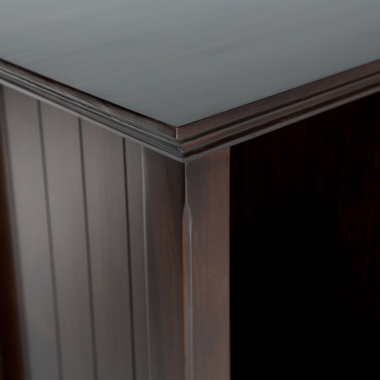 Acadian - 8 Cube Storage Sofa Table - Brunette Brown