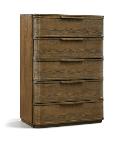 Tiberio - Oak Veneer And Solid Wood Chest
