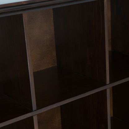 Acadian - 8 Cube Storage Sofa Table - Brunette Brown
