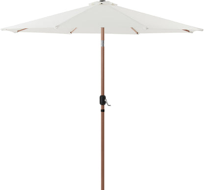 Fiji - Aluminum Patio Umbrella With Square Teak Base