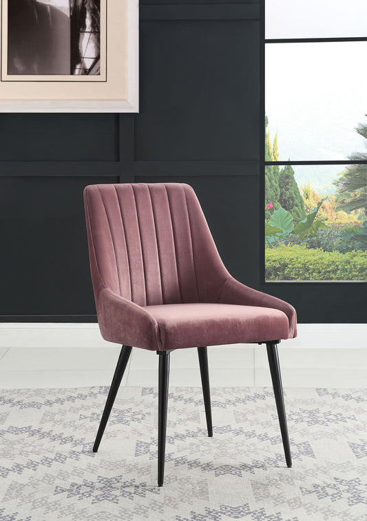 Riley - Side Chair (Set of 2) - Pink / Black