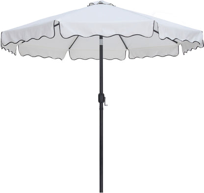 Amalfi - Aluminum Patio Umbrella - Black Base / Black Pole
