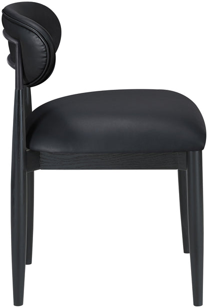 Riccio - Side Chair (Set of 2) - Black Frame
