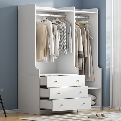Open Wardrobe Storage For Bedroom