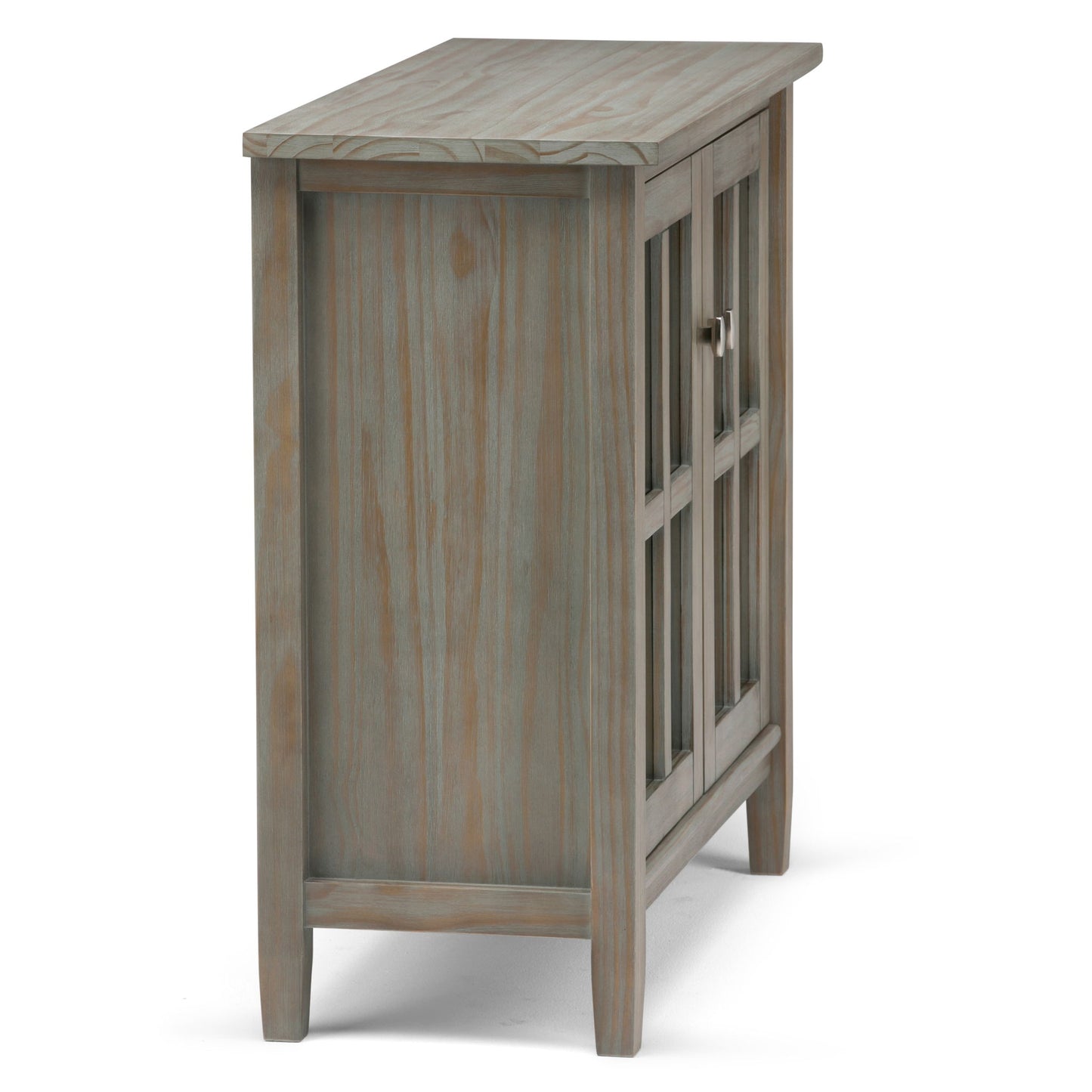 Warm Shaker - Low Storage Cabinet - Distressed Gray