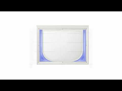 Tarian - Mirror With LED - Pearl White