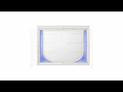 Tarian - Mirror With LED - Pearl White